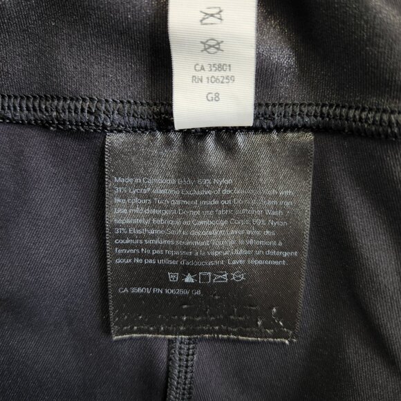 Lululemon Leggings Womens 8 Wunder Under High-Rise Crop 23" Foil Matte Black - Picture 10 of 16